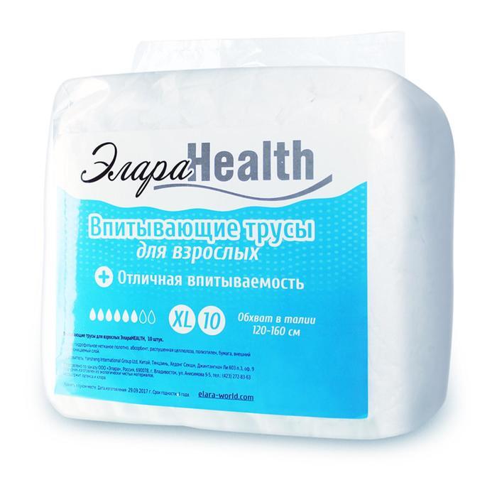 Подгузн. ЭлараHEALTH L 10шт. Трусы впитывающие 0735