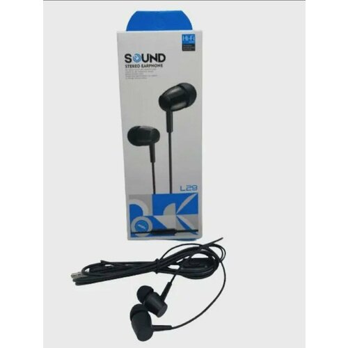 Гарнитура вакуумная Sound L29 черная коробка