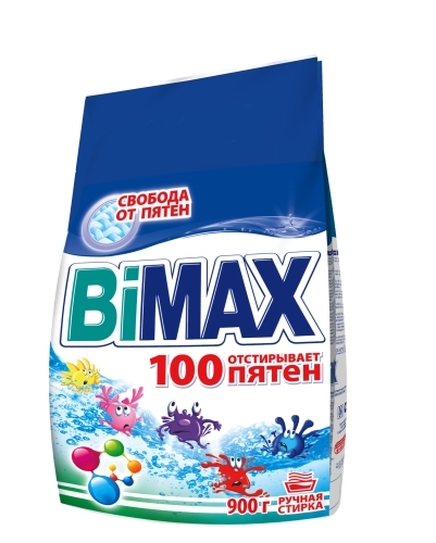 Стир.порошок Бимакс ручн. 900гр. 100 Пятен (12)