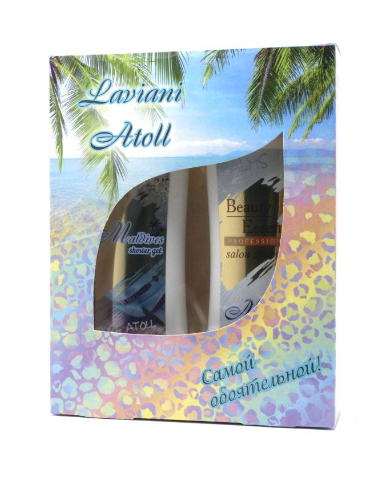 ПН/ЖЕН. MALDIVES Laviani Atoll  (Шампунь 300мл+Гель/душ 300мл.) (10)
