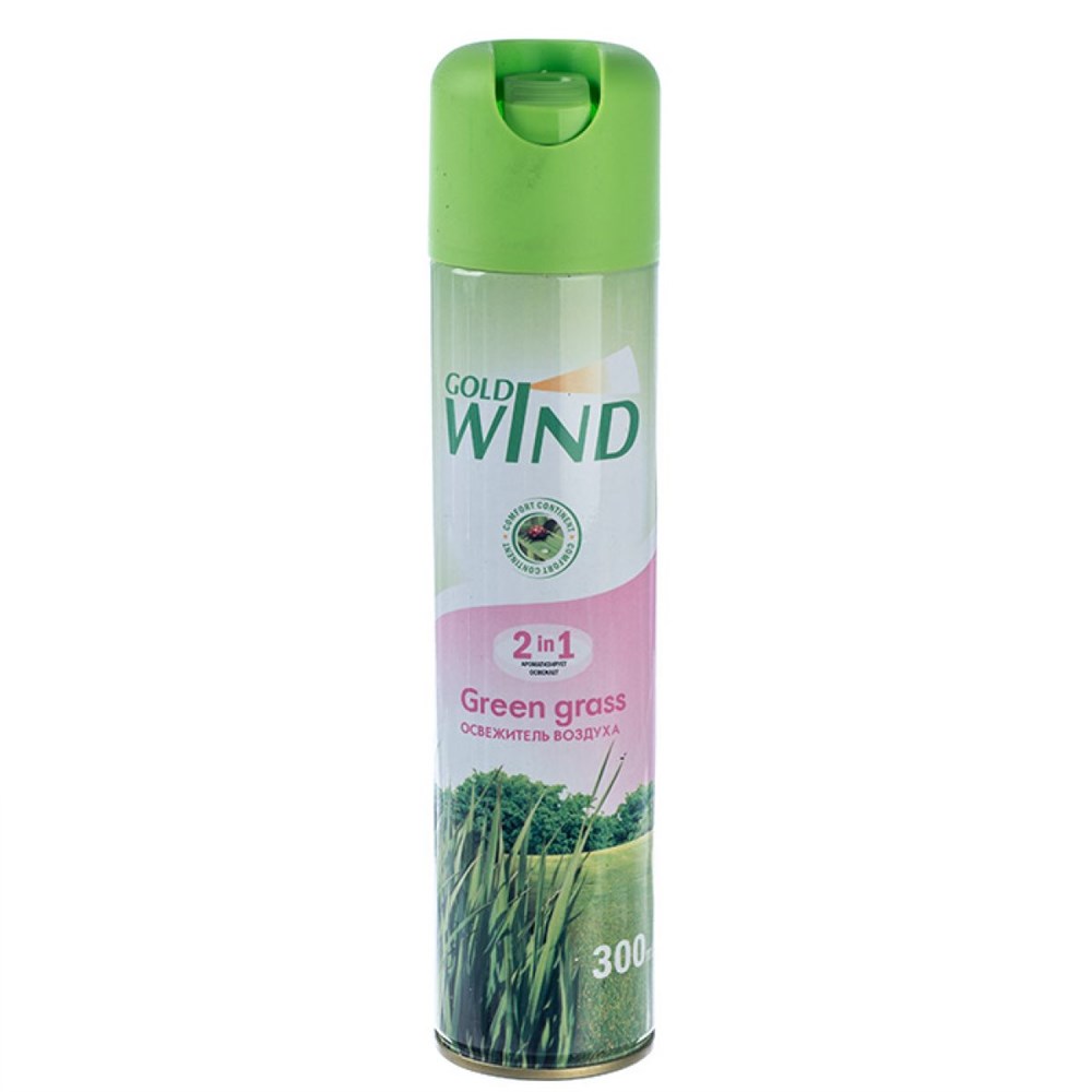 Освежитель воздуха Gold 300мл. Green grass (12)
