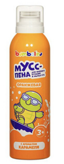 Пена для ванн Bambolina 200мл. Оранжевая Аромат карамели