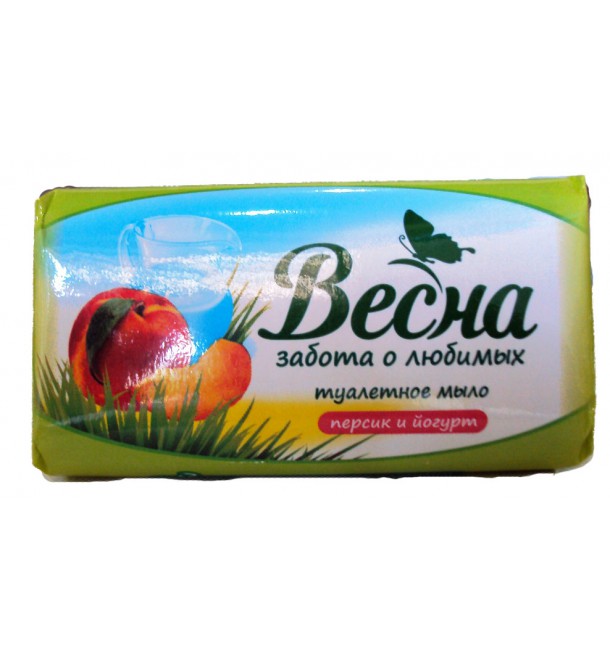 Мыло Весна 90г. Персик и йогурт 6091 (уп.6) (72)