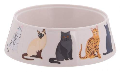 Миска для животных 0,3л бежевый Cats