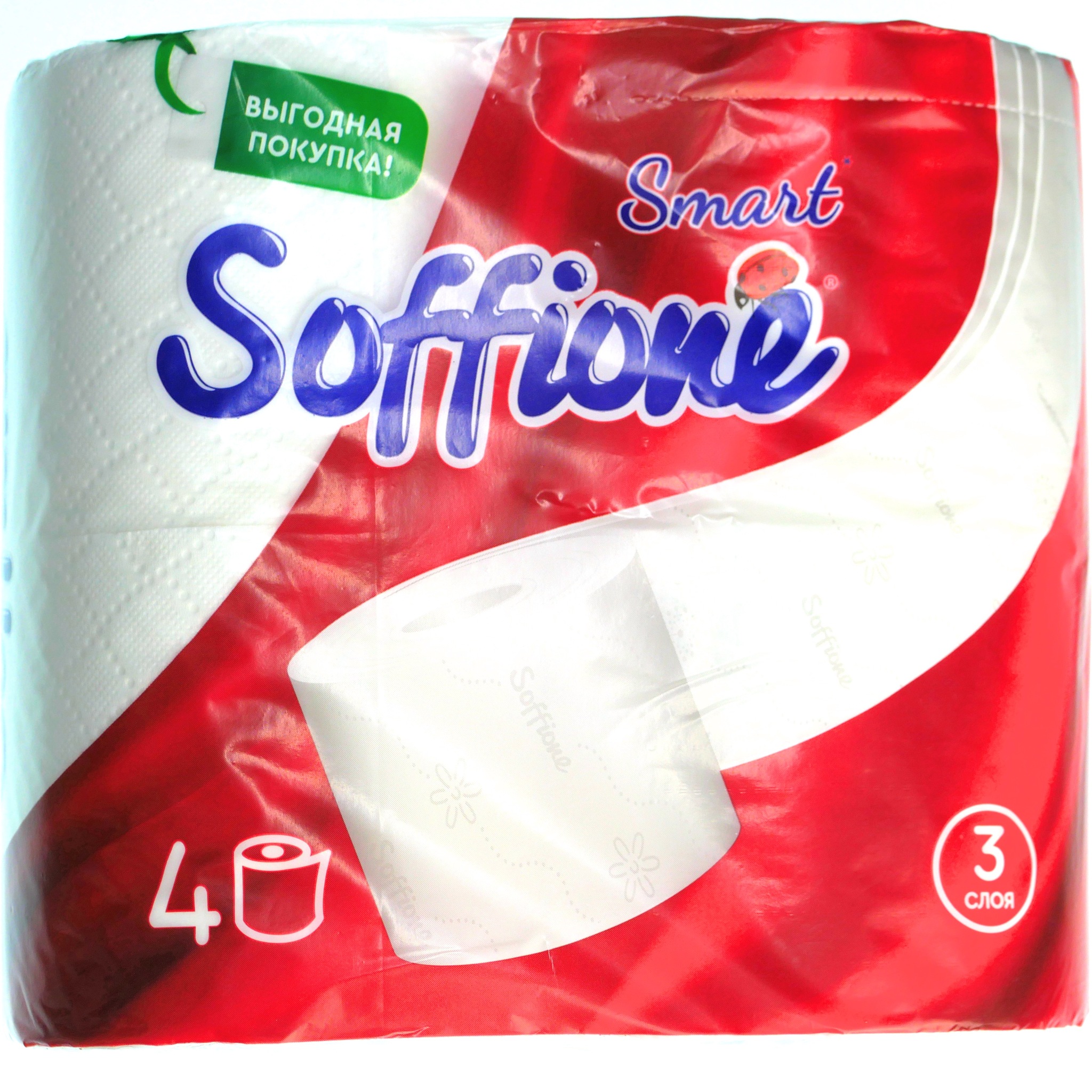 Туалетная бумага Soffione 3сл. 4рул. imperial Smart R (16)