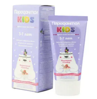 Зубн.паста Пародонтол 62г. Фрукт.мороженое Kids 3-7лет. (24)