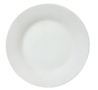 Тарелка керам. 20,5см. 8 Белье т8-WHITE  эконом 78025
