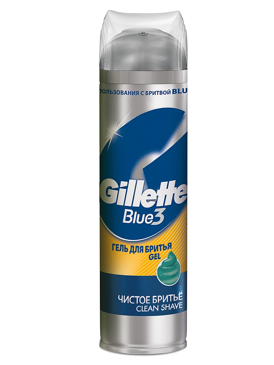 Гель д/бритья Gillette 200мл. Blue3 Чистое бритье