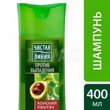 Шампунь Чист. линия  250мл. Конский каштан Против выпадения волос (12)