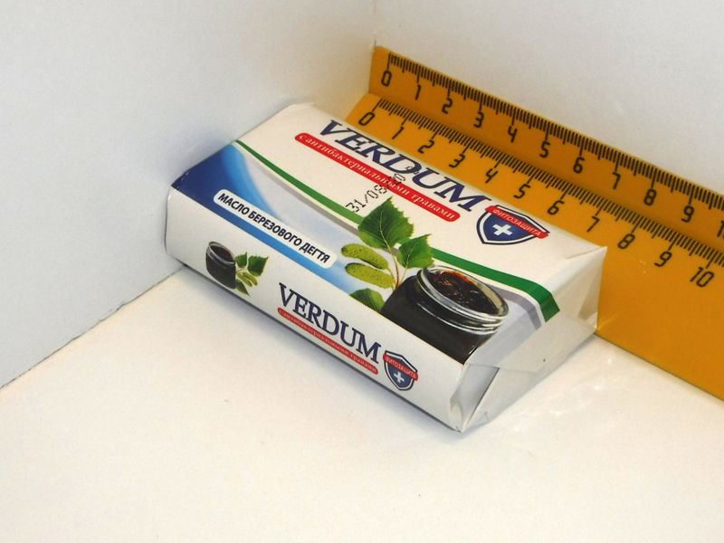 Мыло Verdum 90г. Масло березового дегтя***