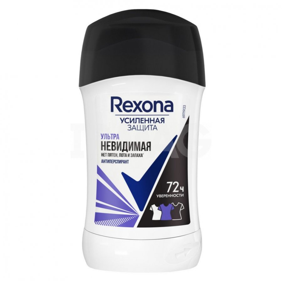 Дез. тверд. Rexona 40мл. жен. Невидимый Ультра (6)