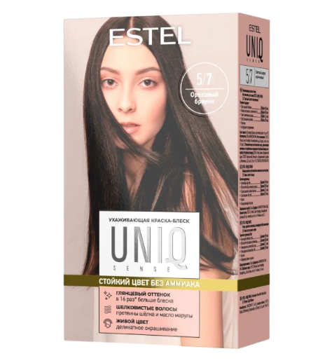Краска д/волос Estel Uniq sense 5/7 Светлый шатен кор. (10)
