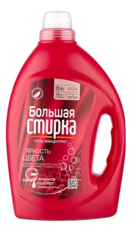 Стир.гель Большая стирка 3л. Color