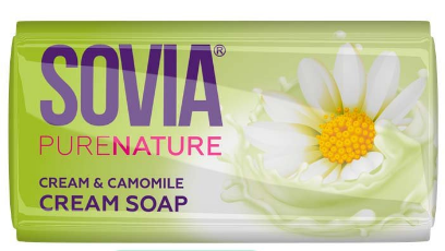 Мыло SOVIA 140г. Cream and camomile (48)