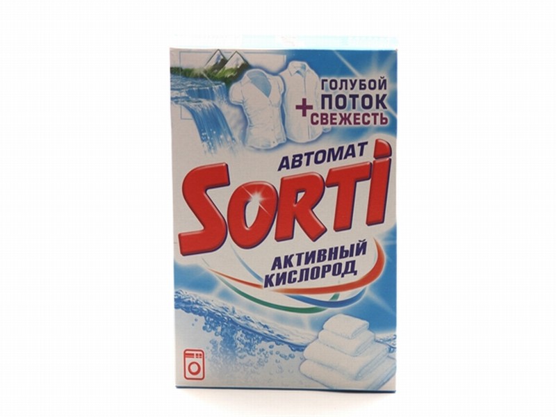 Стир.порошок Сорти авт. 350г. Активный кислород (24)