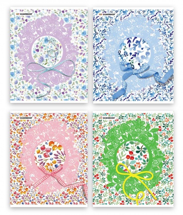 Тетрадь 60л. КЛ. Silwerhof "Delicate Patterns", 4 дизайна, обл.мел.картон