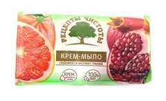 Мыло НМЖК 100г. Рецепты чистоты Грейпфрут-гранат 481 (96)