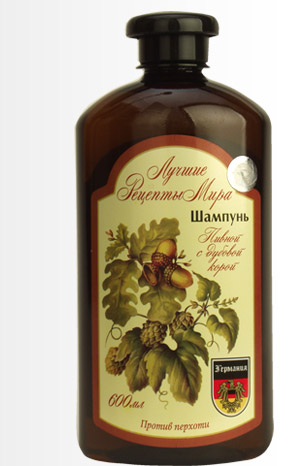 Шампунь ЛРМ 600мл. Пиво и дуб.кора