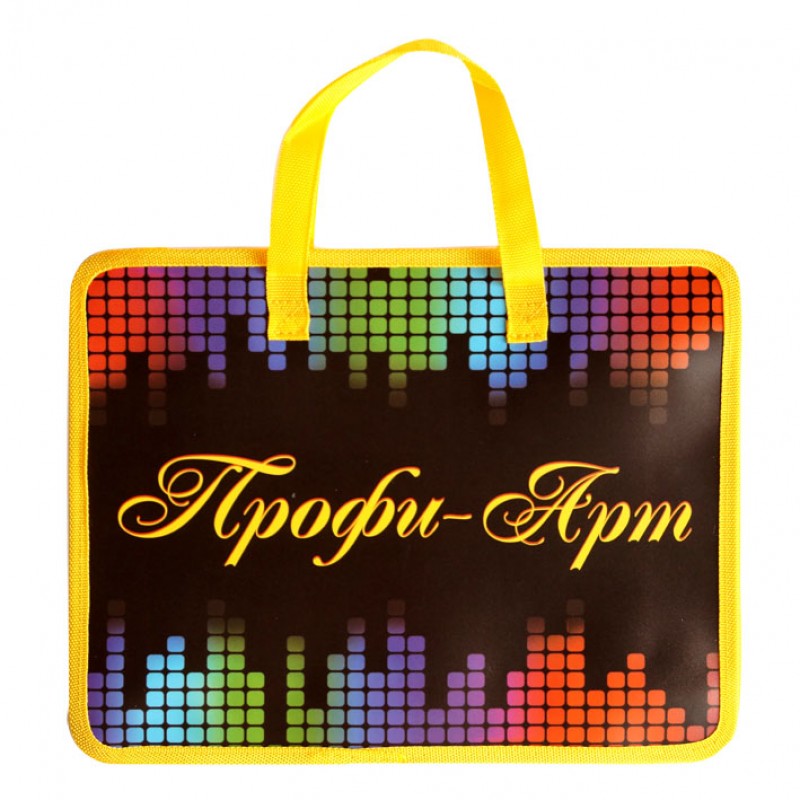 Папка д/тетр. на молн. А4 с руч. Профи арт