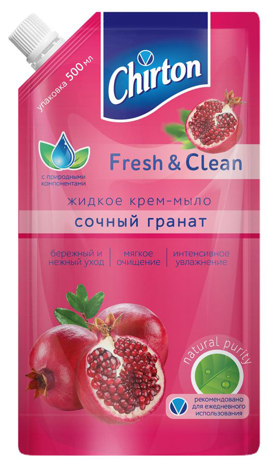 Мыло жидк. Chirton 500мл. Сочный гранат (12)