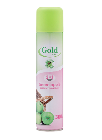 Освежитель воздуха Gold 300мл. Green apple (12)