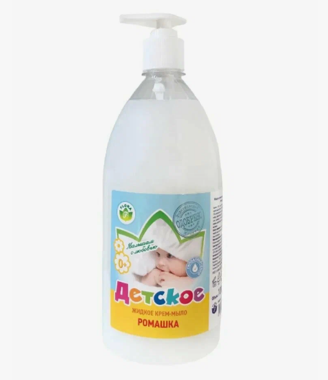 Мыло жидк. Флора 1л. детское Ромашка дозатор (12)