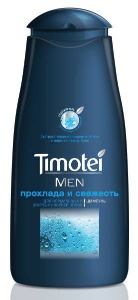 Шампунь Тимотей 400мл. муж. Прохлада и свежесть (10)