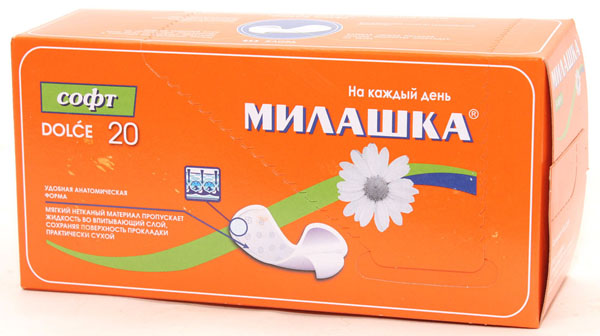 Прокладки МИЛАШКА ежедн. Долче софт 20шт.