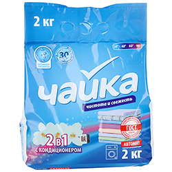 Стир.порошок Чайка авт. 2кг. 2в1 с конд. (7)