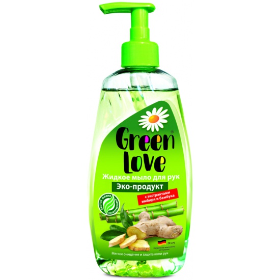 Мыло жидк. Green Love 500мл. Имбирь и бамбук
