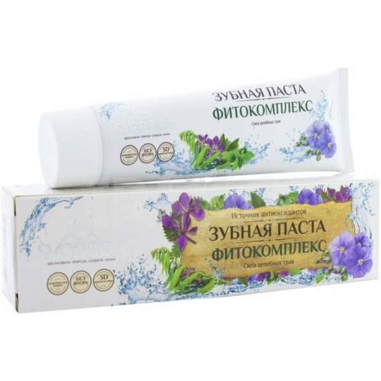 Зубн.паста Свобода 124г. Фитокомплекс (24)