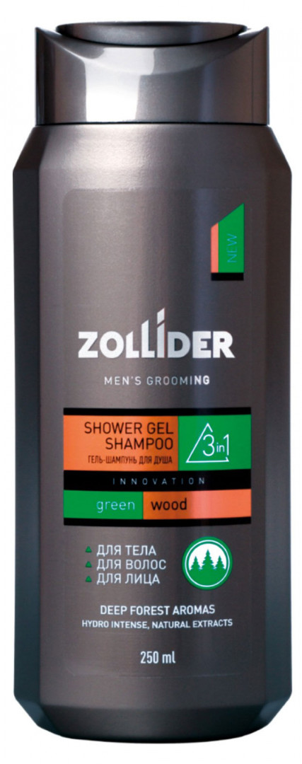 Гель для душа Zolider 250мл. 3в1 Green Wood