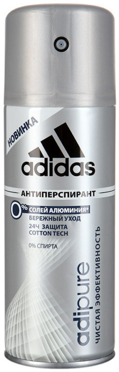 Дез. спрей Adidas 150мл. муж. Adipure Чистая эффективность