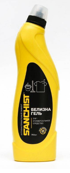 Ср-во Sanchist 750мл. Белизна гель (10)