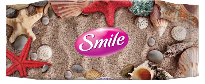 Салфетки влажные Smile 60шт.