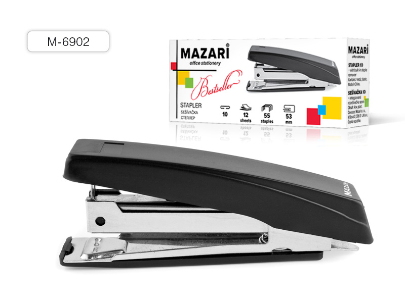 Степлер №10 Mazari Bestseller 12л.