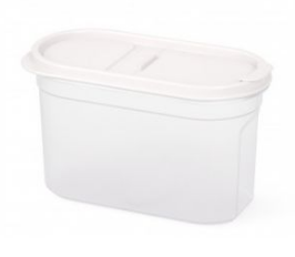 Ёмкость для сыпучих продуктов 1,2л. Космо (белый) (12)
