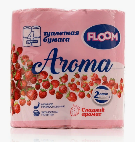 Туалетная бумага Floom aroma 2сл. 4рул. (12)
