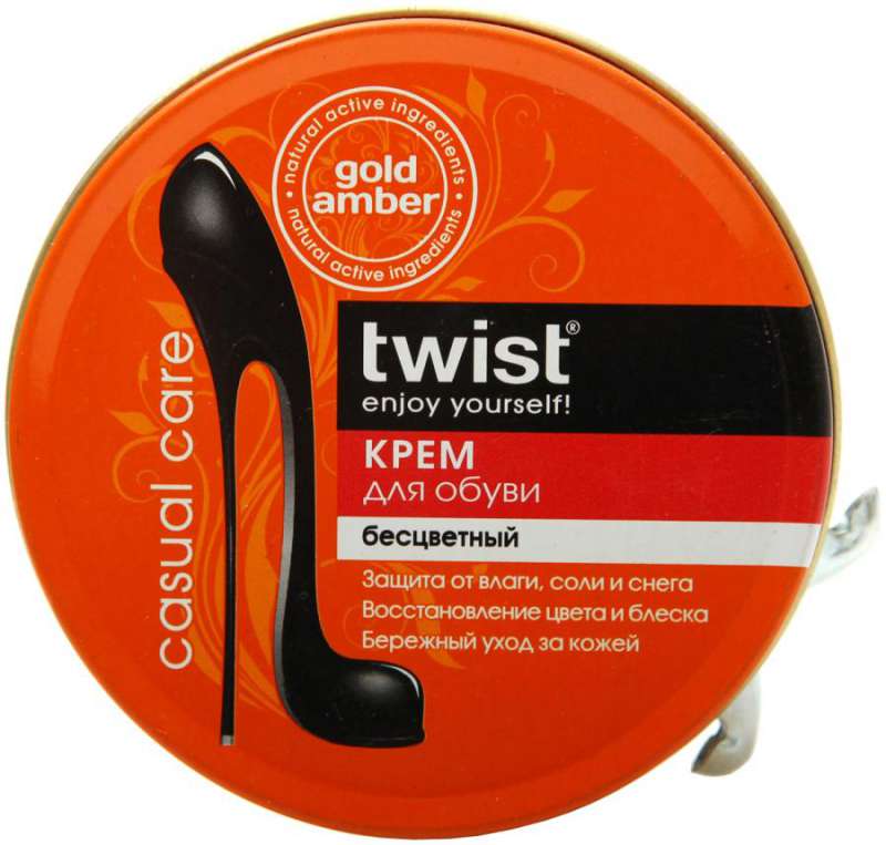Крем для обуви Twist Casual 50мл. бесцвет. банка