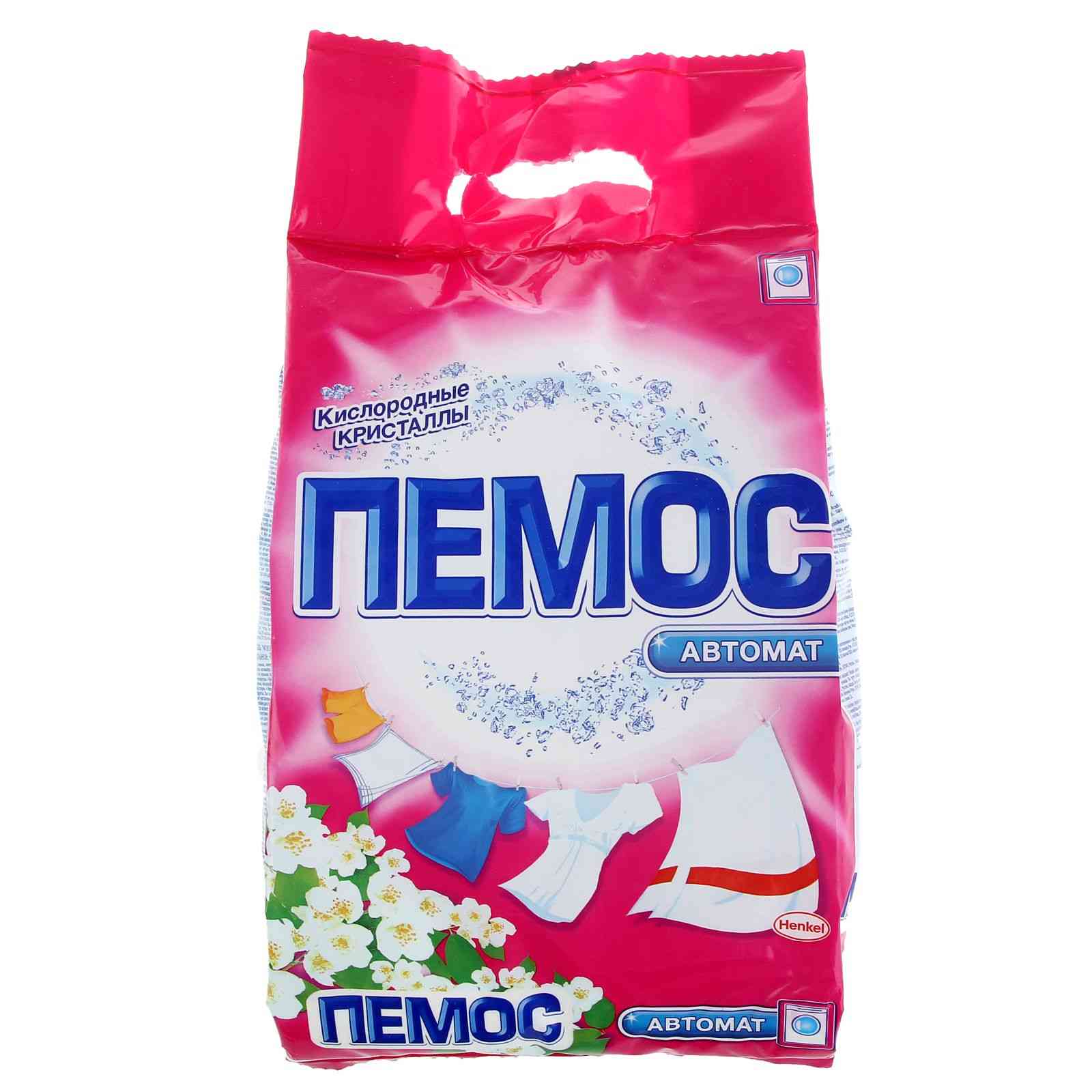 Стир.порошок Пемос авт. 2,4кг. Цветок