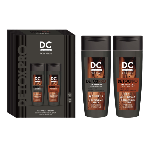 ПН/МУЖ. DETOX PRO (гель для душа 250 мл + шампунь 250 мл) (20)