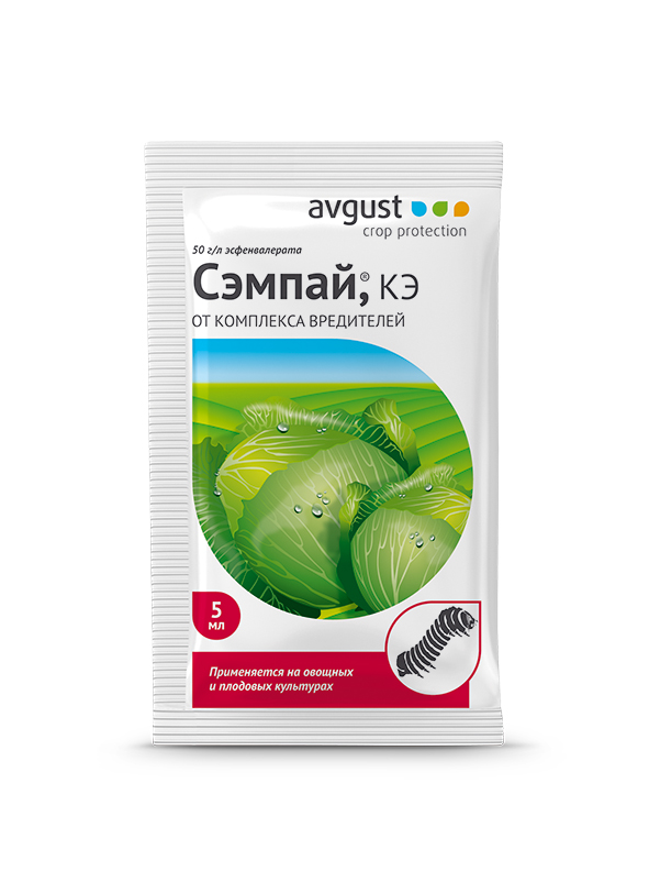 Инсектицид от почв.вред-ей Сэмпай 5мл. avgust от комплекса вредителей