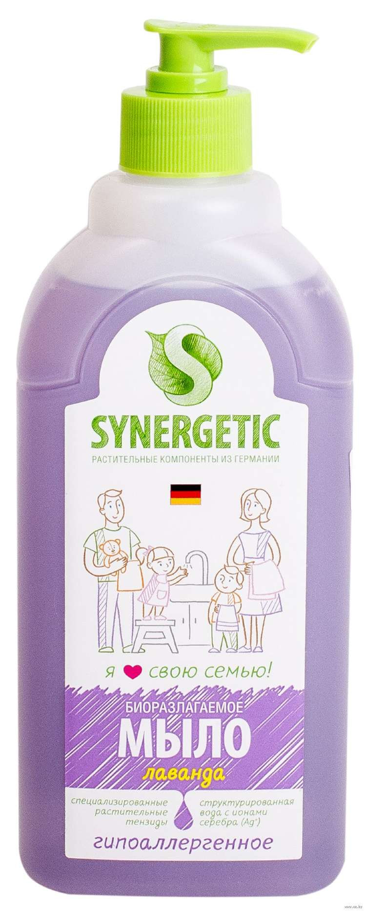 Мыло жидк. Synergetic 500мл. Лавандовое поле Гипоаллергенное (14)