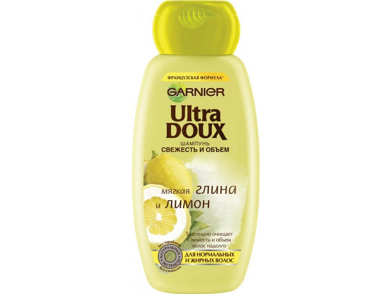 Шампунь Garnier 400мл. Ультра Ду Глина/лимон