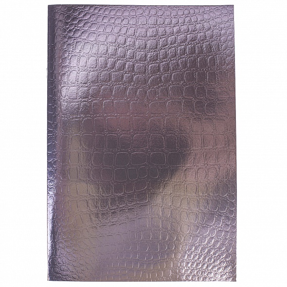 Тетрадь А4 96л. КЛ. abdi Бумвинил METALLIC CROCO Коричневый