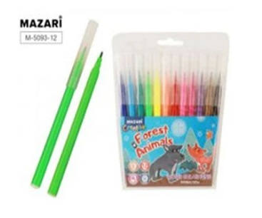 Фломастеры 12цв. Mazari Forest Animal