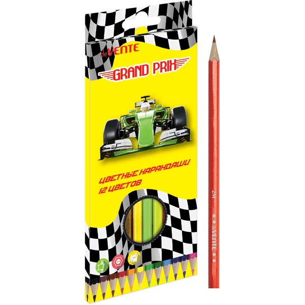Набор цв. карандашей 12цв. deVente Grand Prix