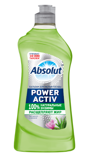 ЖМС Absolut 500мл. бальзам Power active листья алоэ и магнолия флип-топ 9141 (12)