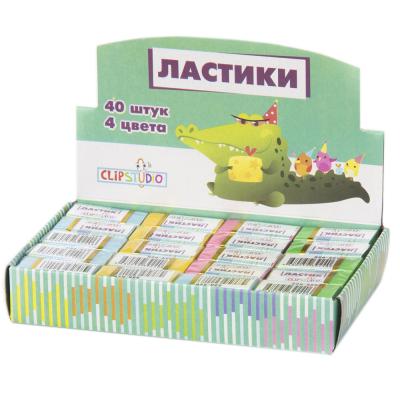 Ластик ClipStudio 3*1,5*1,1см (уп.40)