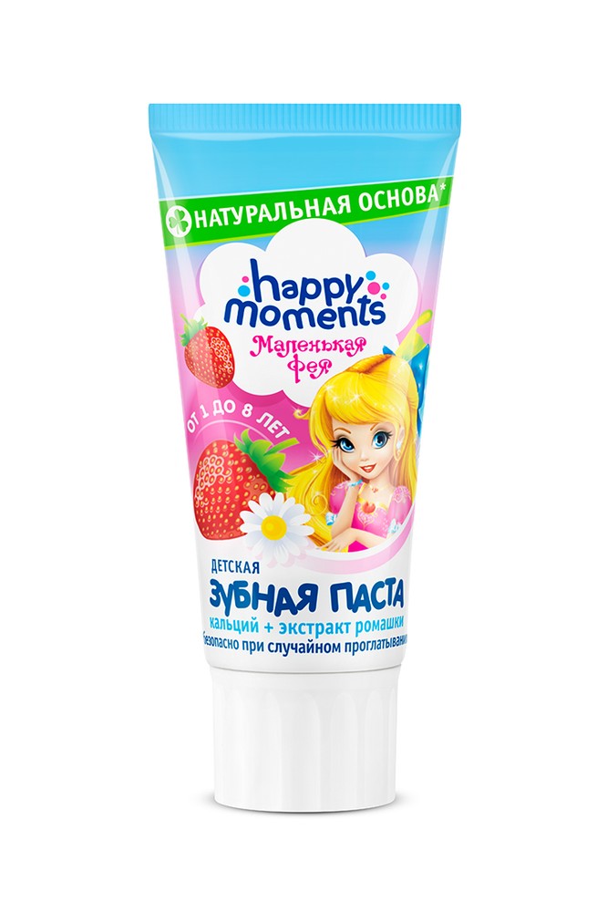 Зубн.паста Маленькая фея 60мл. Жемчужная улыбка Клубничная мечта